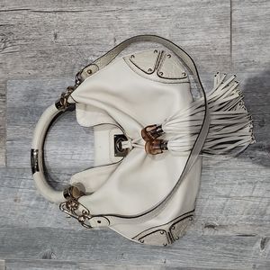 Gucci Cream Guccissima Trim Indy Bag